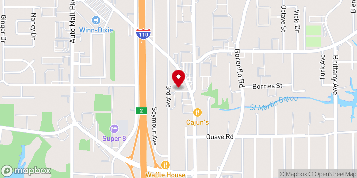 Map showing location of Southern Gate Church