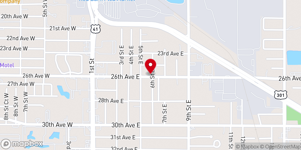 Map showing location of Grace Baptist Church