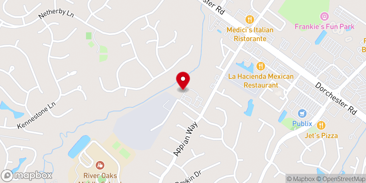 Map showing location of Life Christian Assembly