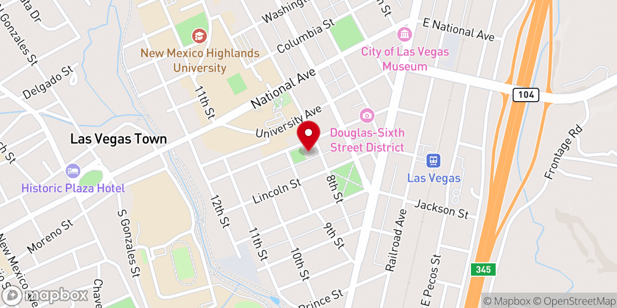 Map showing location of Presbyterian Mission Church Historic Site