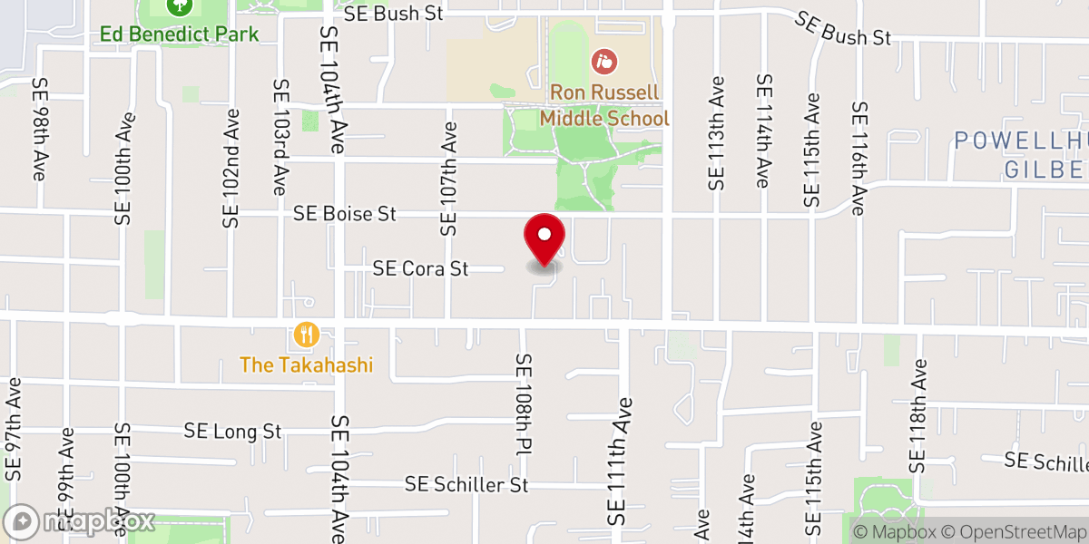 Map showing location of Multnomah Holiness Association