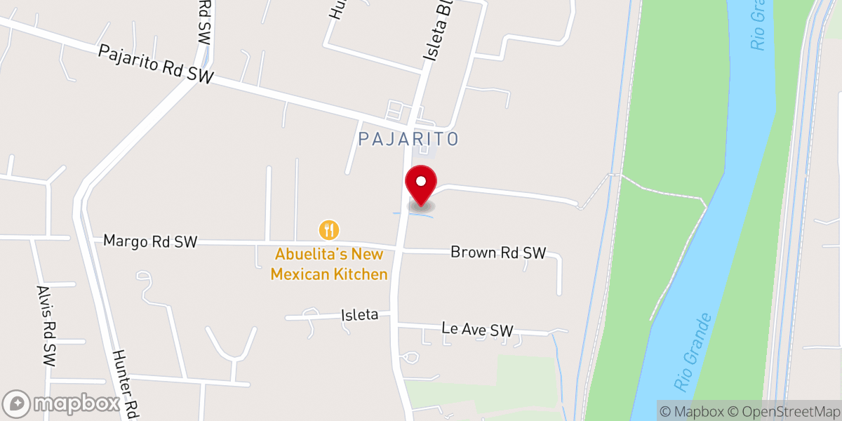 Map showing location of St. Andrew Lutheran