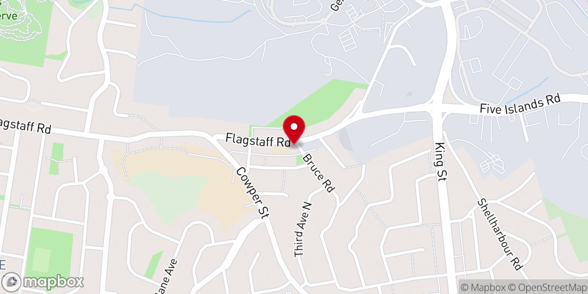 Map showing location of St Francis of Assisi Catholic Church