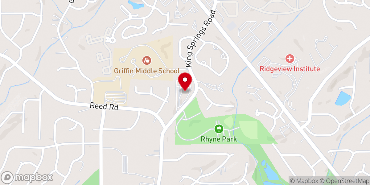Map showing location of Life Church Smyrna Assembly of God