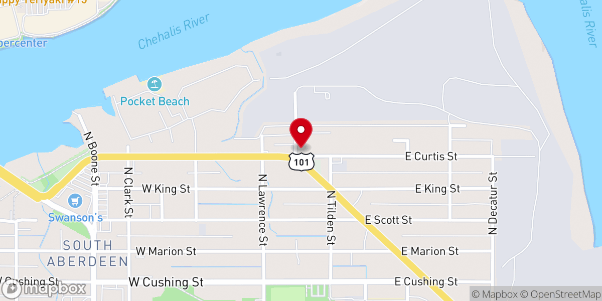 Map showing location of Faithful Baptist Church of Aberdeen
