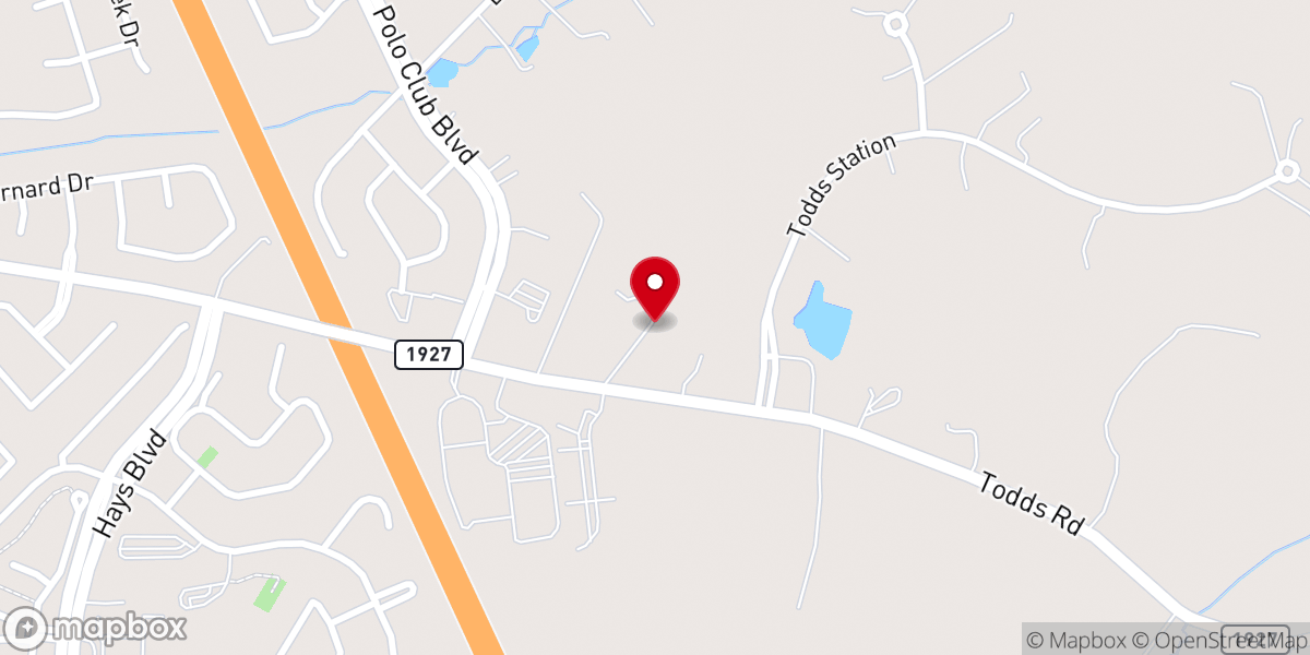 Map showing location of Todds Road Grace Church
