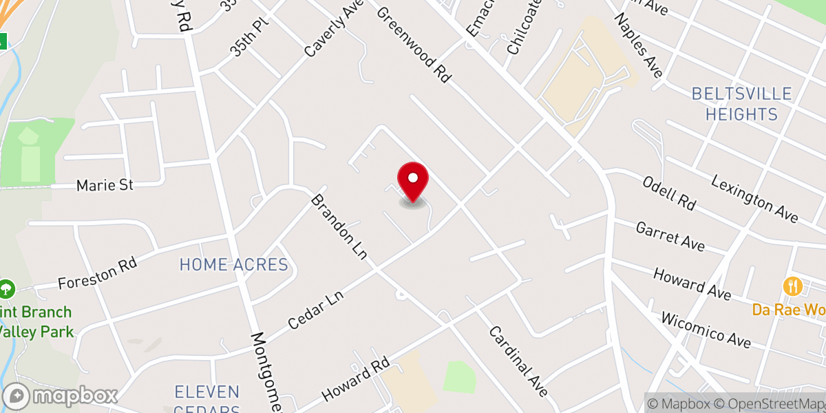 Map showing location of Emmanuel United Methodist Church
