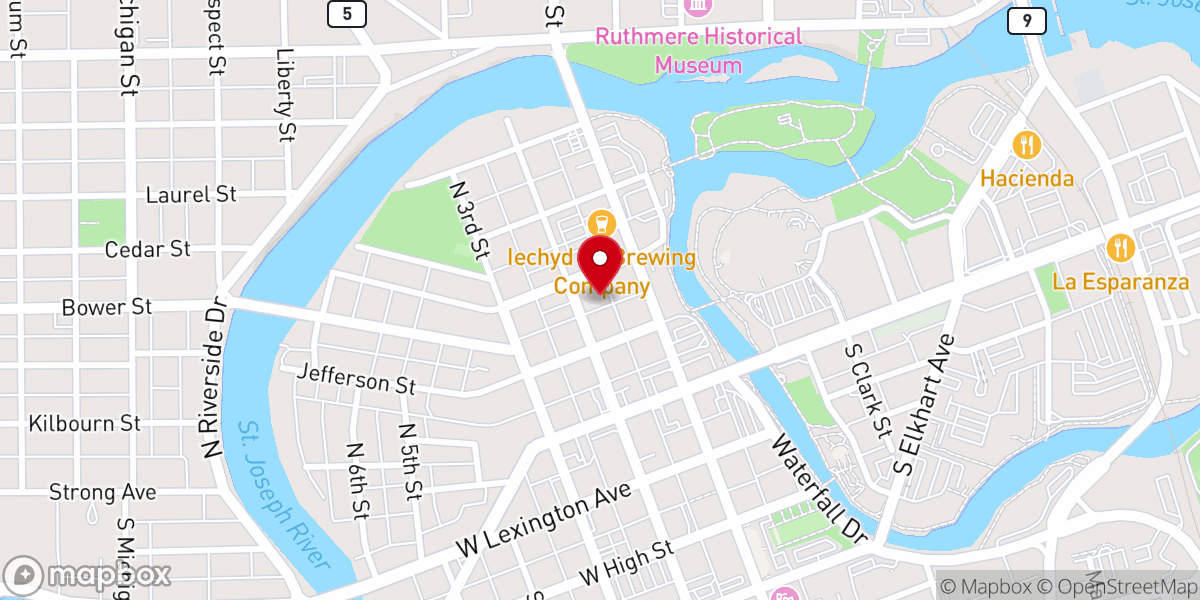 Map showing location of Breath of Life Ministry Center, Inc