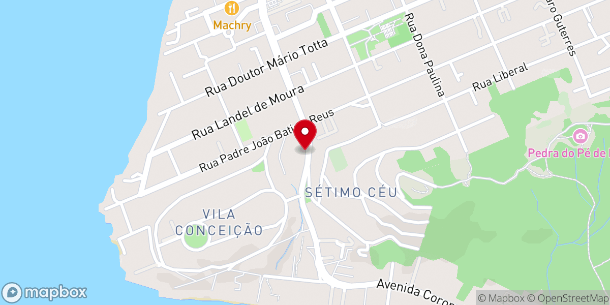 Map showing location of Igreja Batista Fundamental