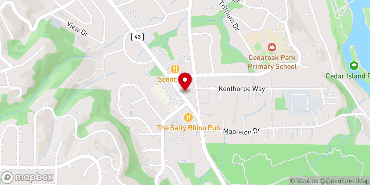 Map showing location of Emmanuel Presbyterian Church