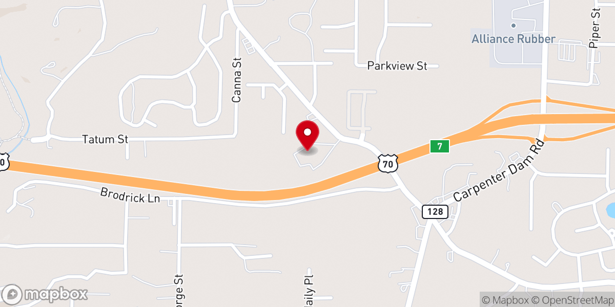 Map showing location of Lake Valley Community Church