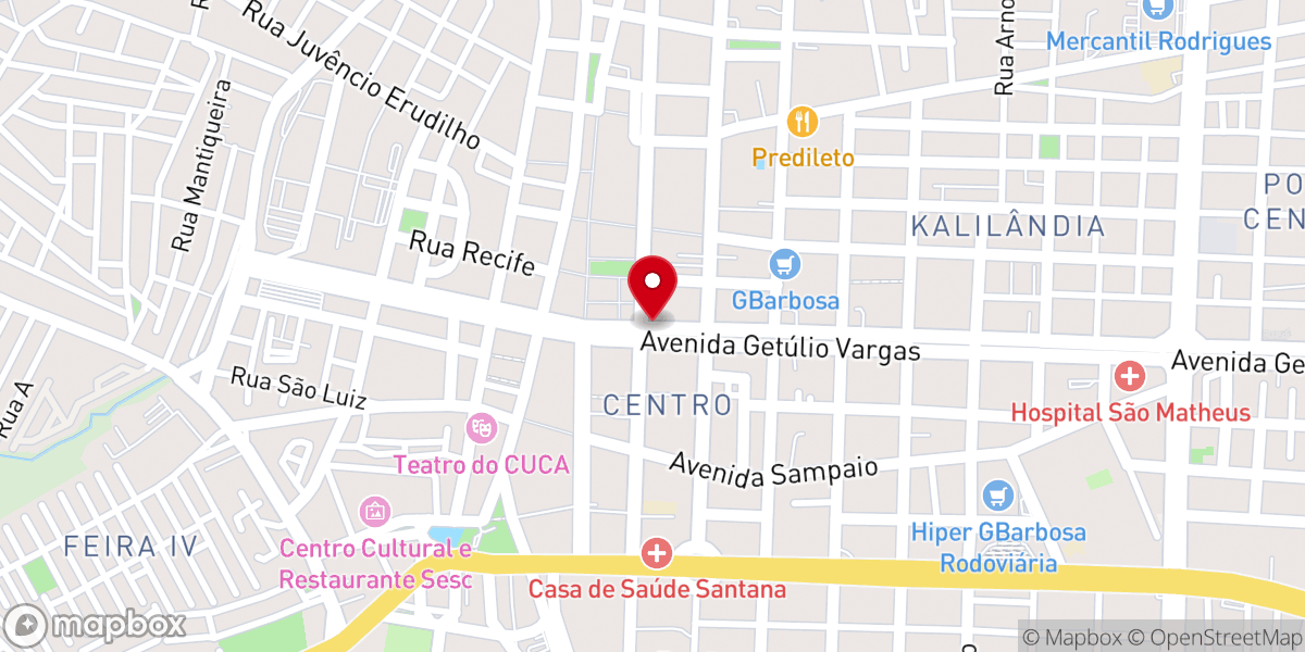 Map showing location of Santuário Senhor dos Passos
