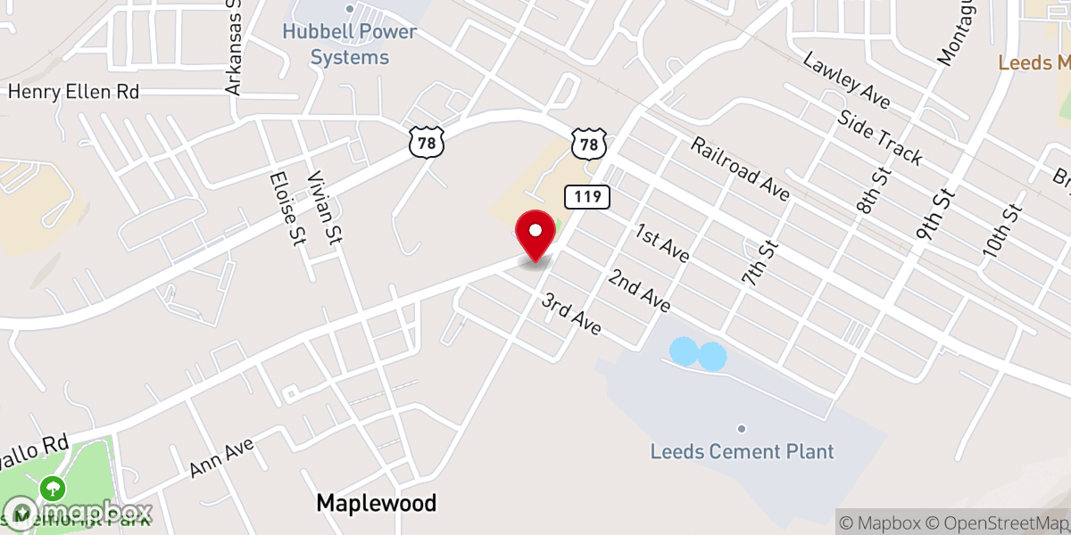 Map showing location of St. Theresa of the Child Jesus Catholic Church