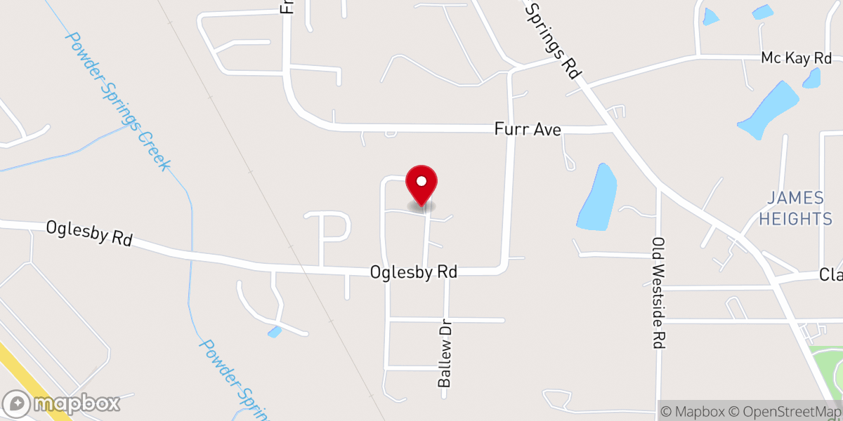 Map showing location of Doss Memorial Ministry Center