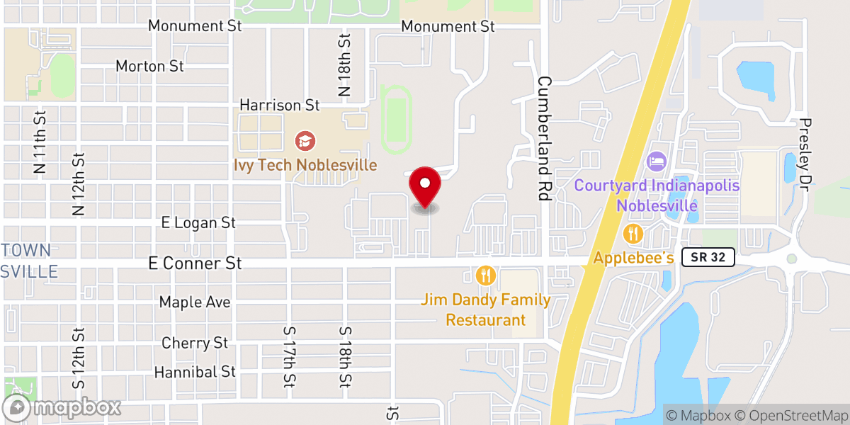 Map showing location of Redeeming Love Church