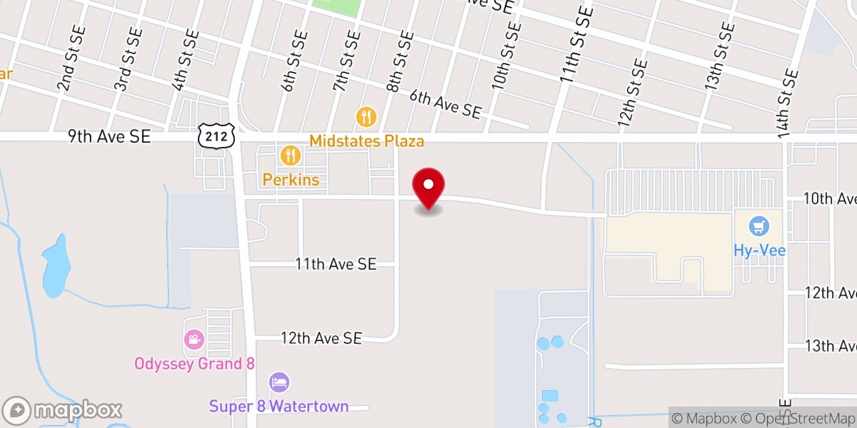 Map showing location of The Bridge Church