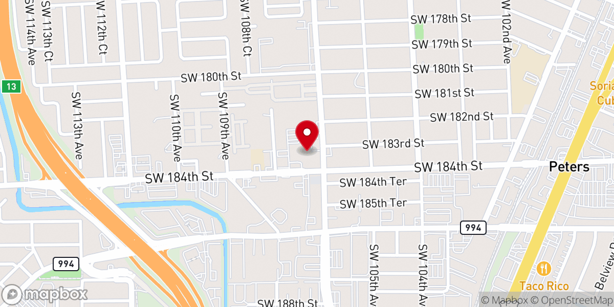 Map showing location of Sweet Home Missionary Baptist Church