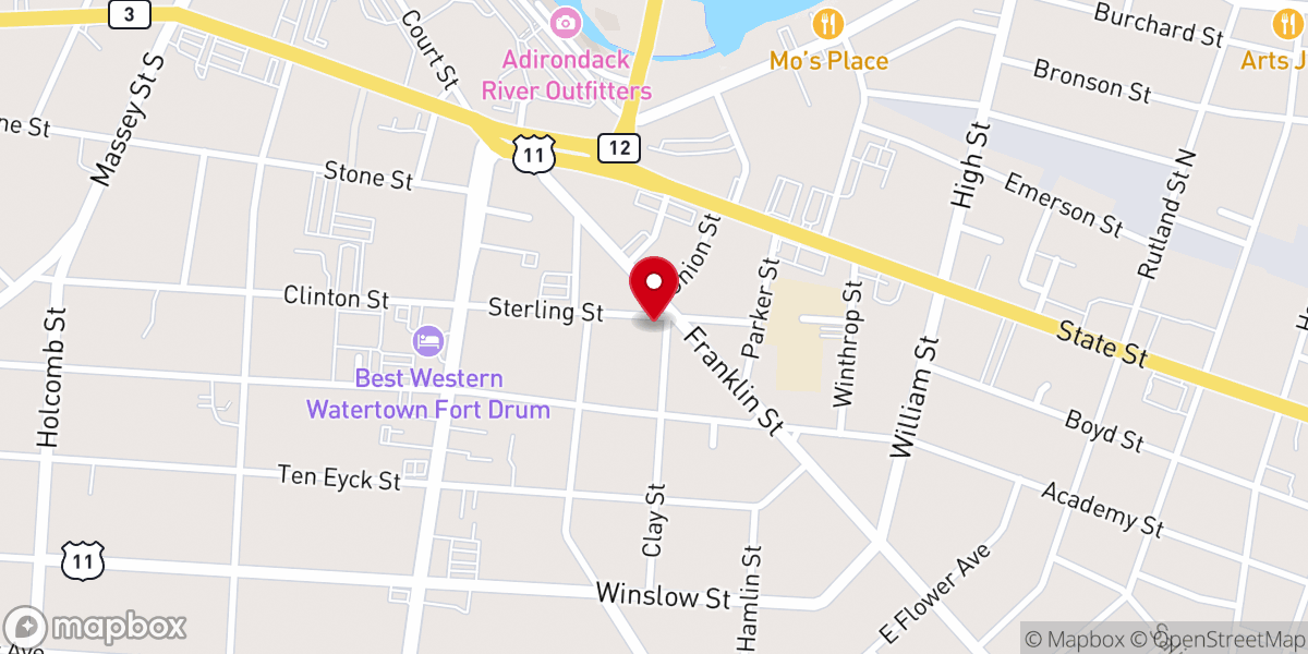 Map showing location of Church of Manifestation Inc
