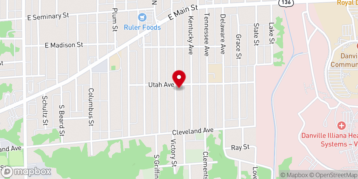 Map showing location of Bible Missionary Church