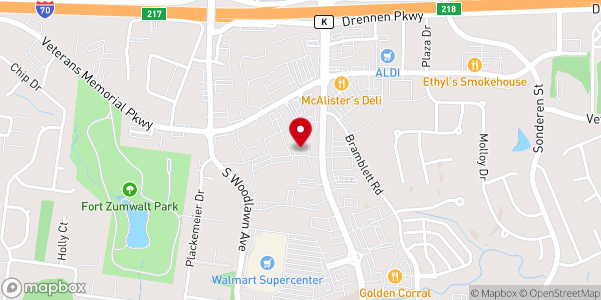 Map showing location of Joy Community Church