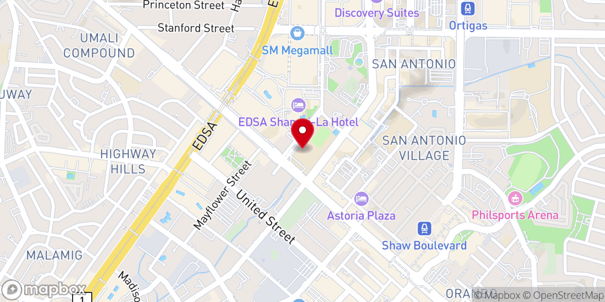 Map showing location of St. Francis of Assisi Parish (Archdiocese of Manila)