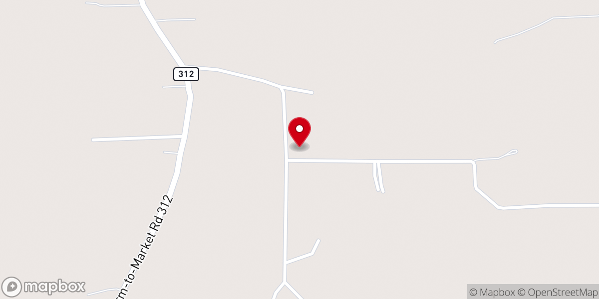 Map showing location of Tinney Chapel United Methodist