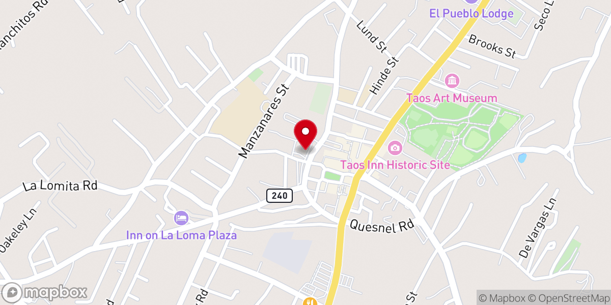 Map showing location of Our Lady of Guadalupe Parish