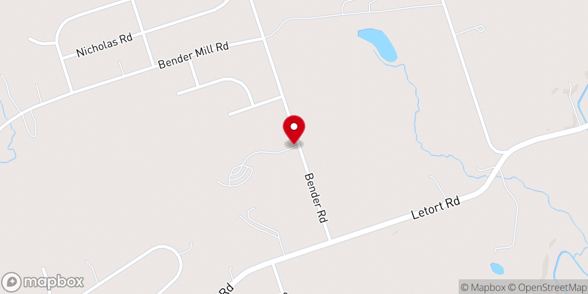 Map showing location of Grace Baptist Church of Millersville