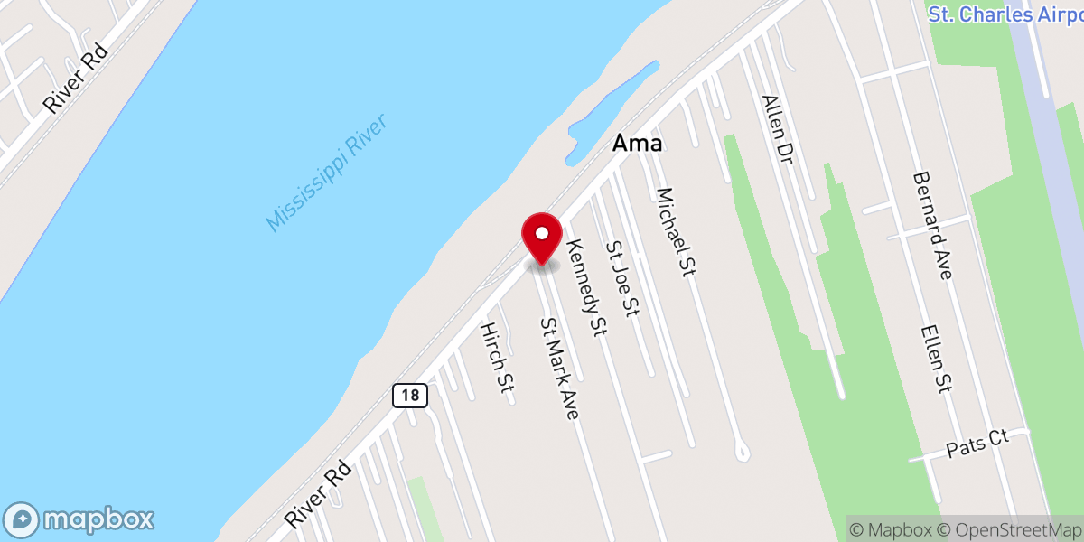 Map showing location of St Mark Catholic Church