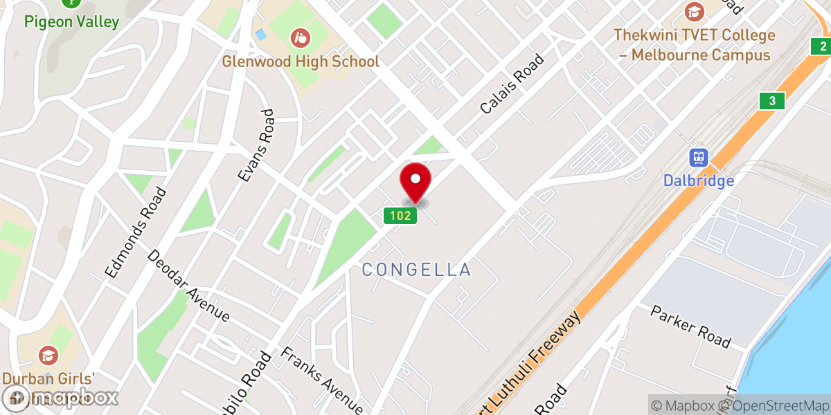 Map showing location of AFM Charisma Outreach Centre
