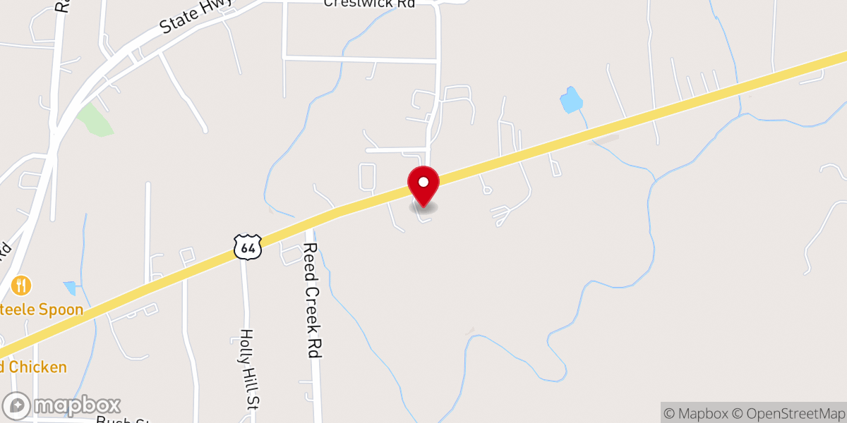 Map showing location of Grace Community Fellowship