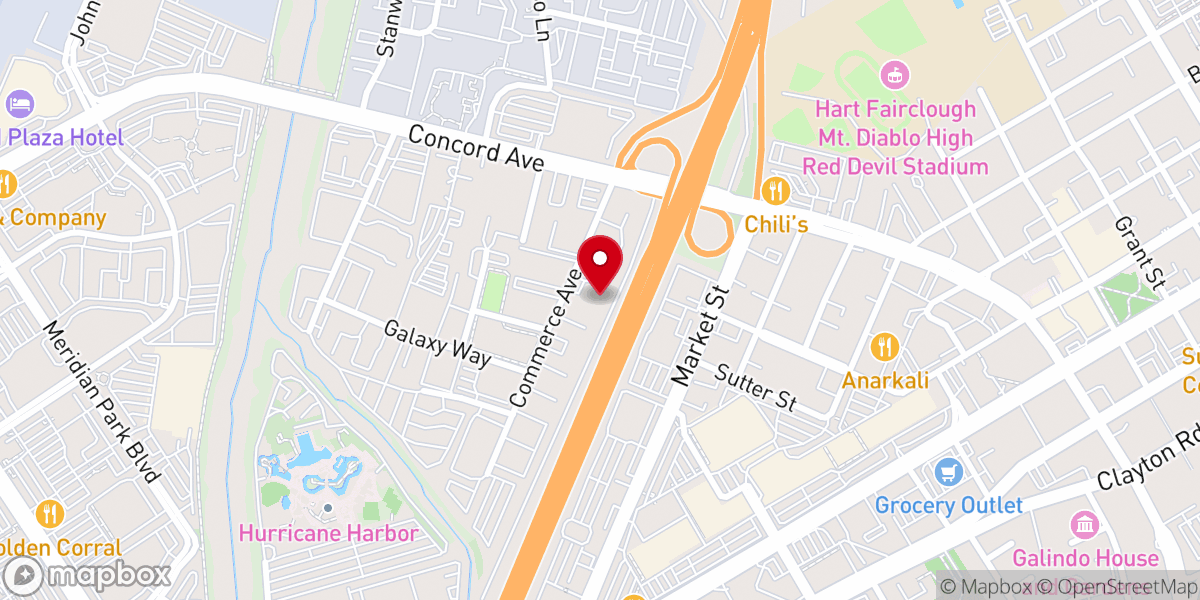 Map showing location of Sanctuary Ministries