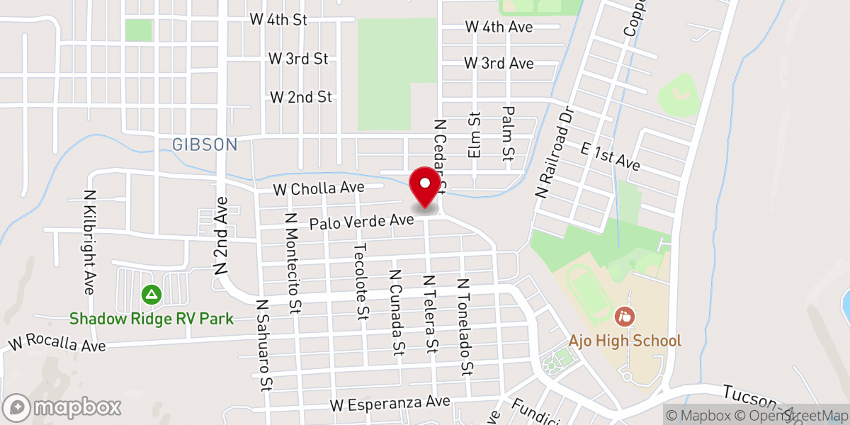 Map showing location of Good Shepherd Presbyterian Church
