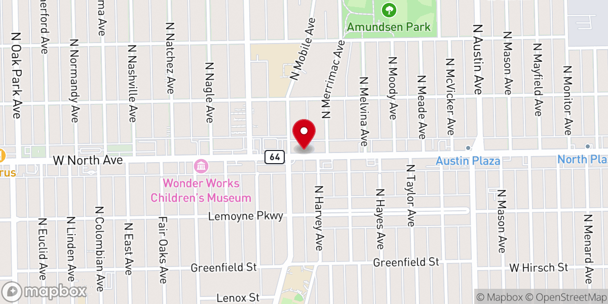 Map showing location of Living Word Christian Church