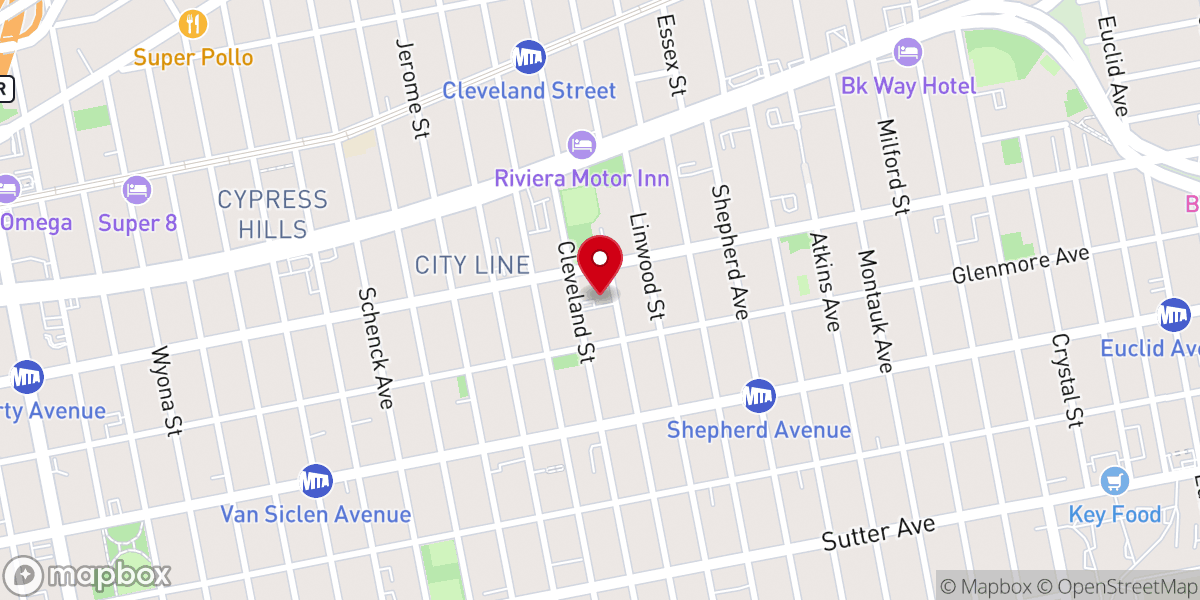 Map showing location of Celestial Church of Christ USA National Diocese Inc