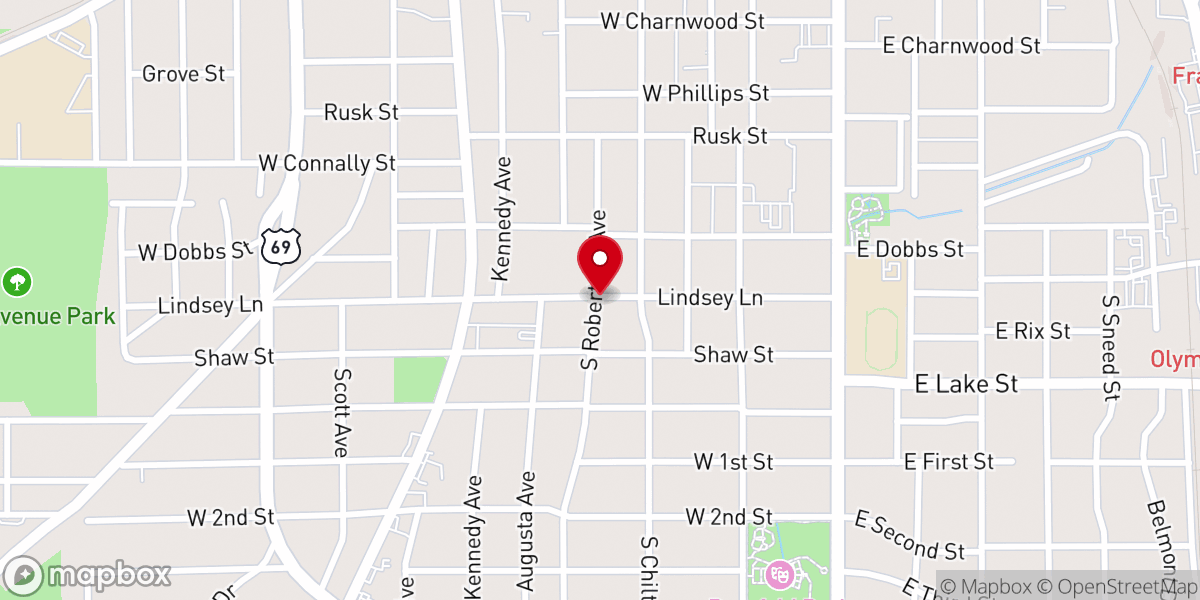Map showing location of Iglesia Bautisa Centro Church