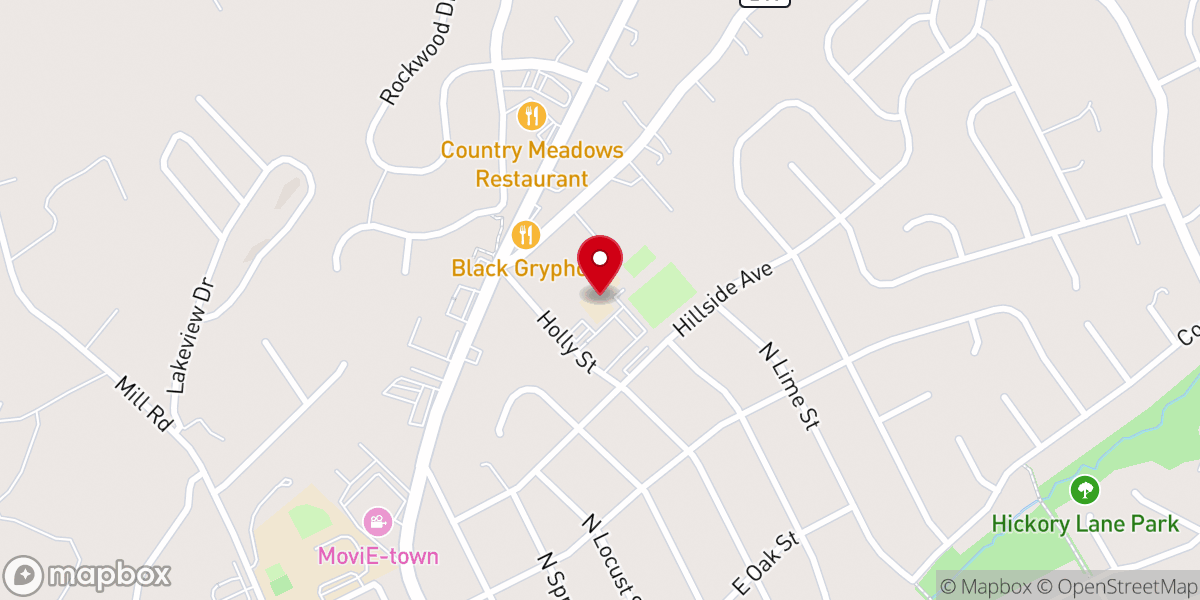 Map showing location of Mount Calvary Christian School