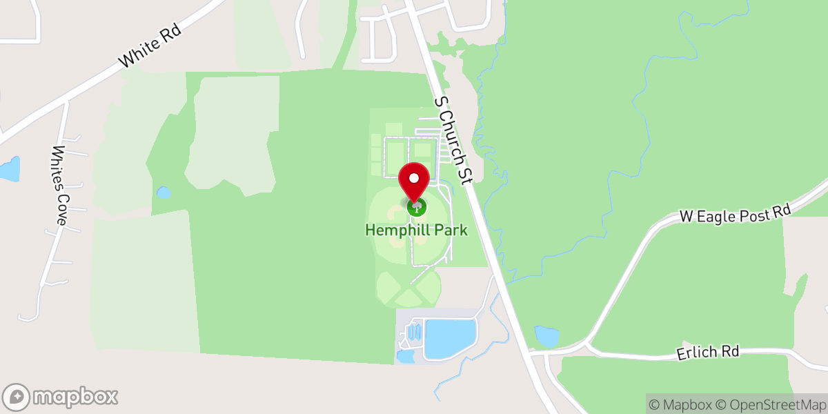 Map showing location of Hemphill Park