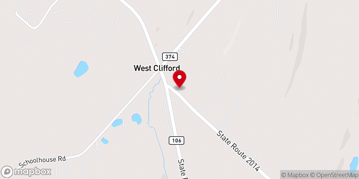 Map showing location of Elkdale Baptist Church Of West Clifford