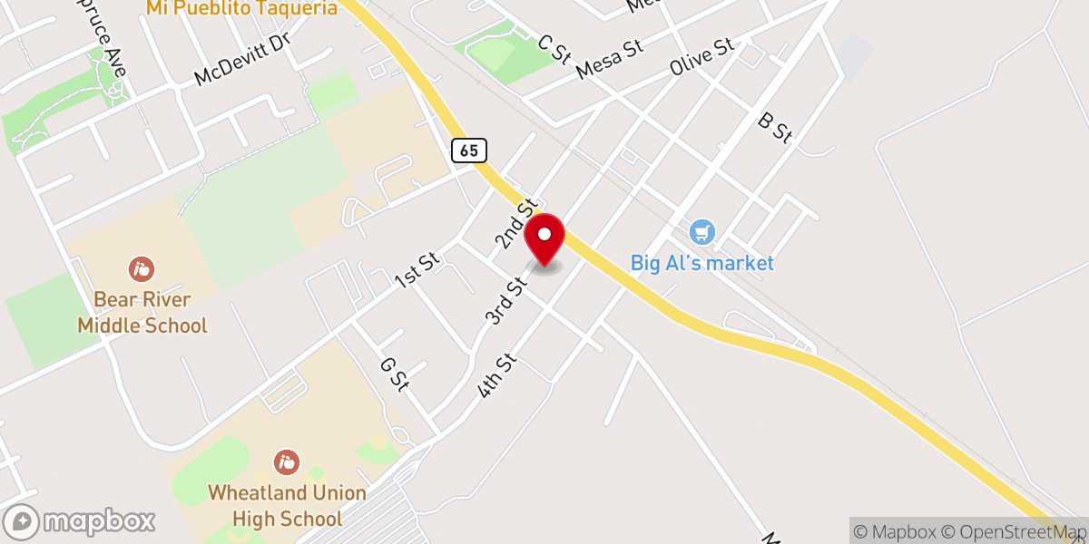 Map showing location of Grace Episcopal Church