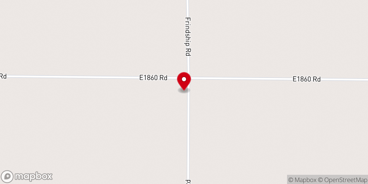 Map showing location of Friendship Church