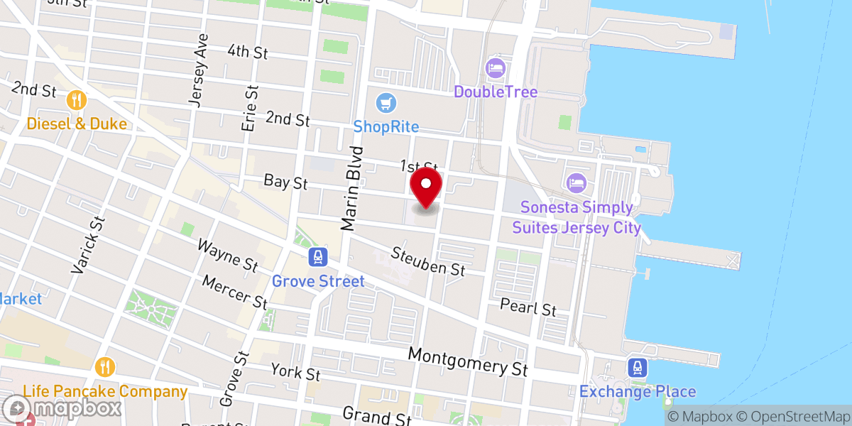 Map showing location of Tapestry Church