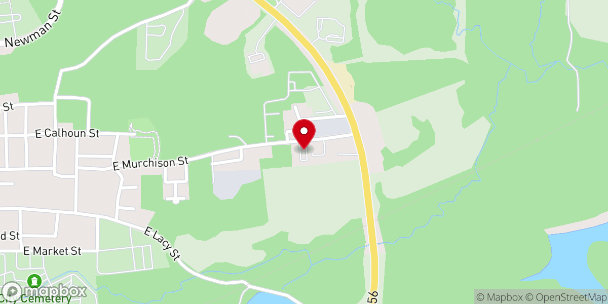 Map showing location of Trinity Valley Community Church
