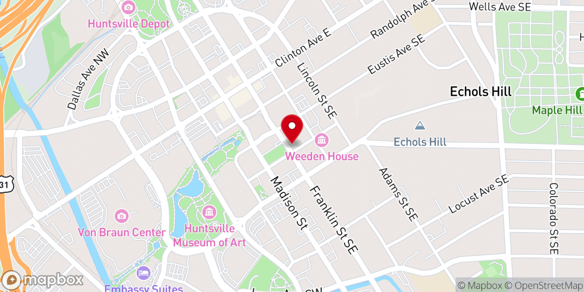 Map showing location of Vine Pastoral Counseling Center Inc