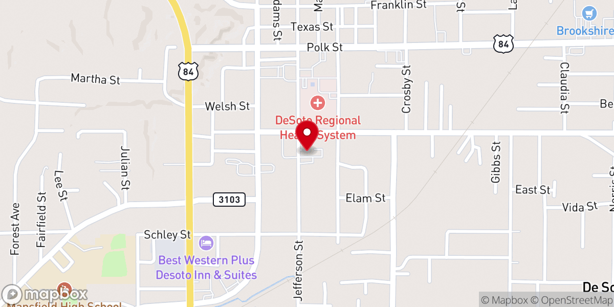 Map showing location of St Joseph's Catholic Church