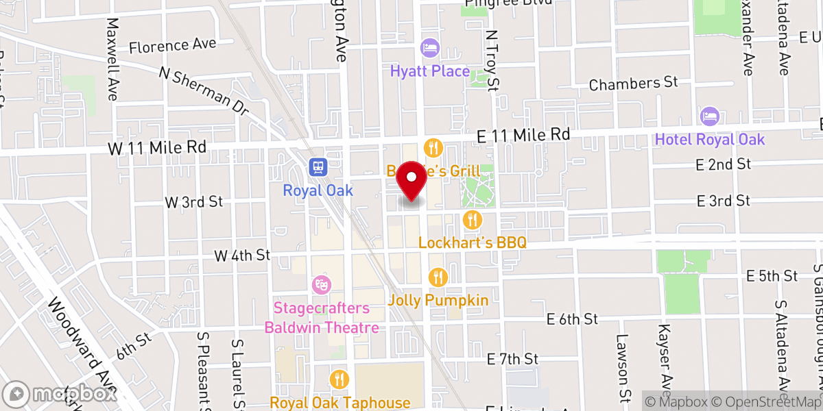 Map showing location of Down The Aisle Ceremonies