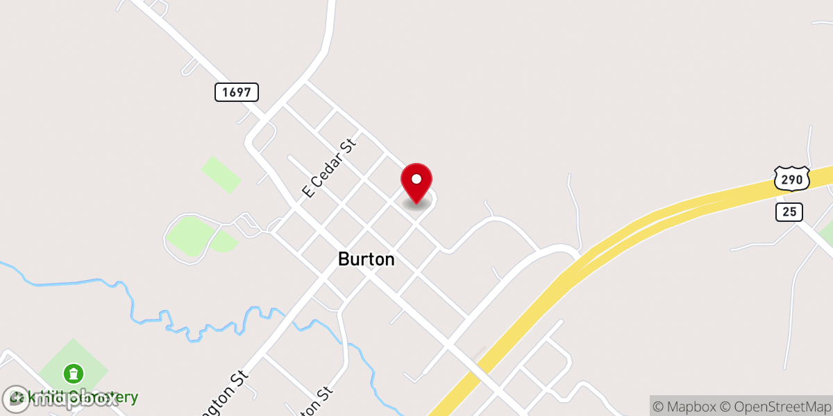 Map showing location of St. John's United Church of Christ