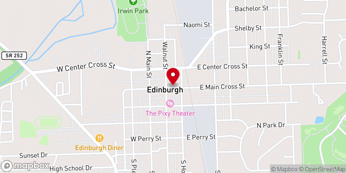 Map showing location of Edinburgh Food Pantry
