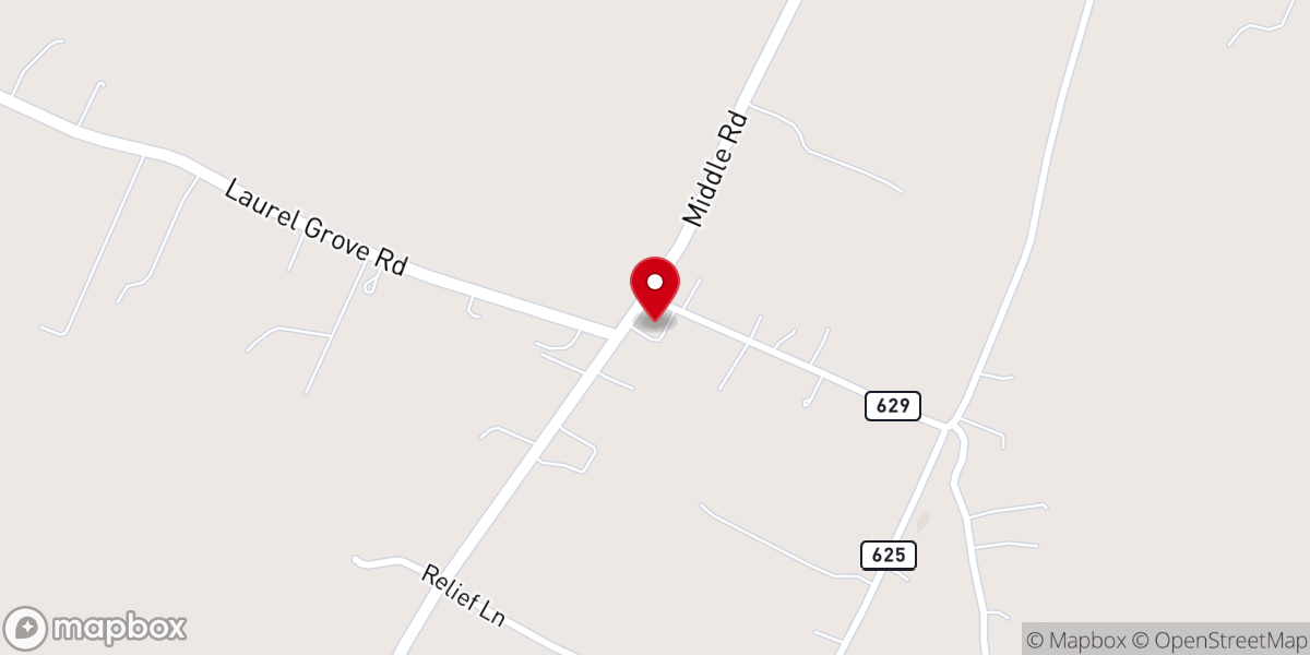 Map showing location of Relief Church