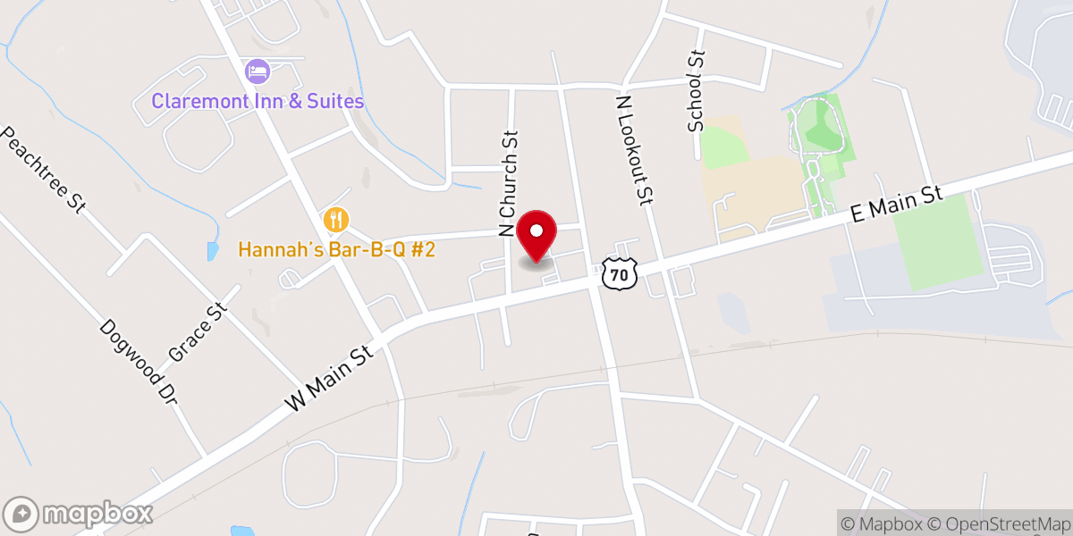 Map showing location of St Mark's Lutheran Church